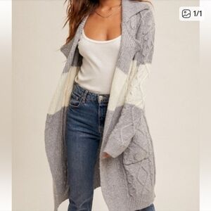 Hem & Thread Long Cardigan Sweater NWT